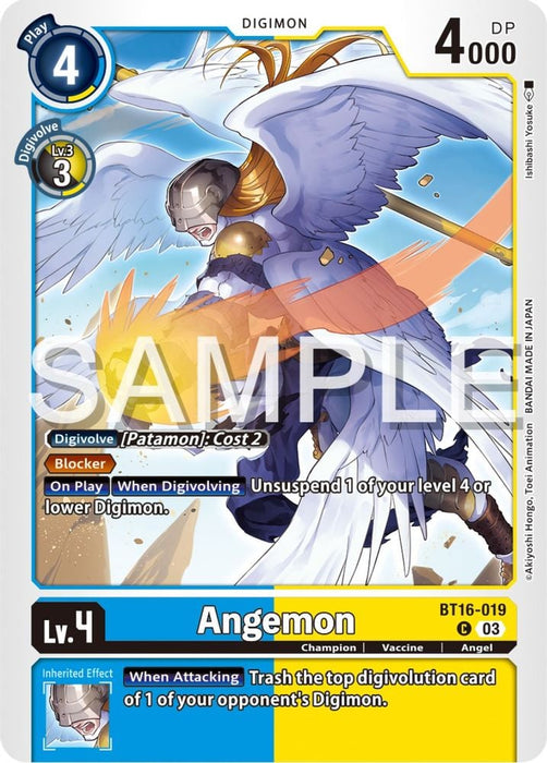 Angemon (#BT16-019 C) (Beginning Observer) Near Mint