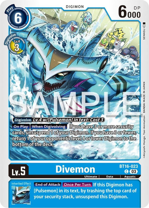 Divemon (#BT16-023 C) (Beginning Observer) Near Mint