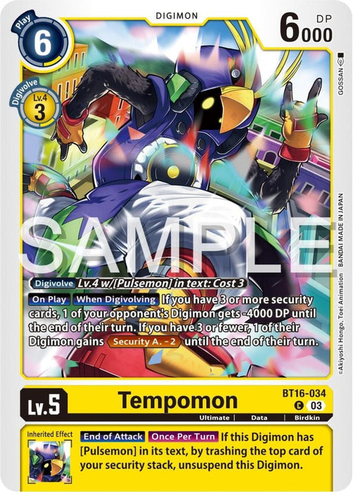 Tempomon (#BT16-034 C) (Beginning Observer) Near Mint