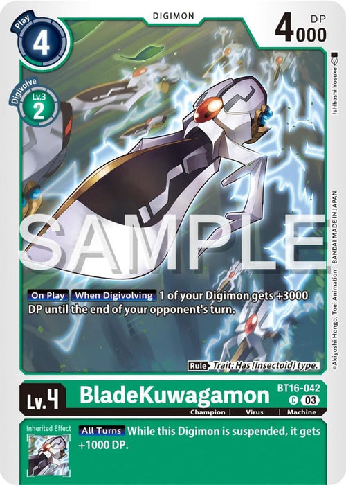 BladeKuwagamon (#BT16-042 C) (Beginning Observer) Near Mint