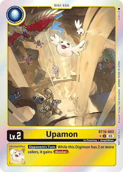 Image for Upamon (Box Promotion Pack: Beginning Observer) (BT16-003 U) - Digimon Card Game