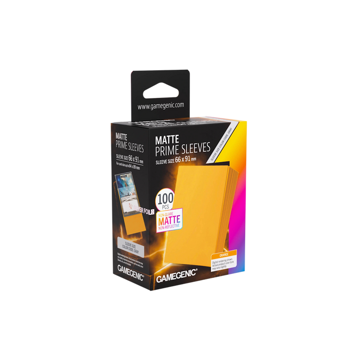 Gamegenic Matte Prime Sleeves - Orange - Standard Size (100)
