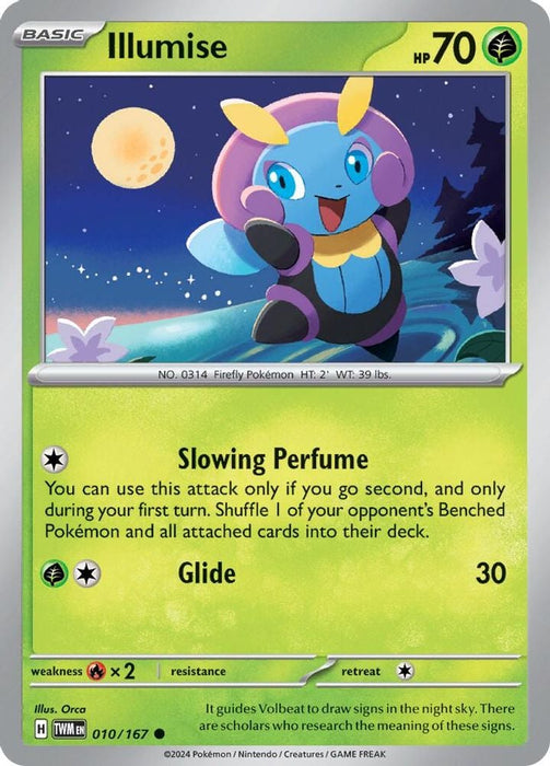 Illumise (#010/167) (SV06: Twilight Masquerade) Near Mint Reverse Holofoil