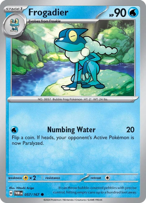 Frogadier (#057/167) (SV06: Twilight Masquerade) Near Mint