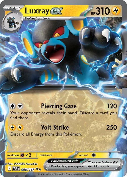 Luxray ex 068 167 (#068/167) (SV06: Twilight Masquerade) Near Mint Holofoil