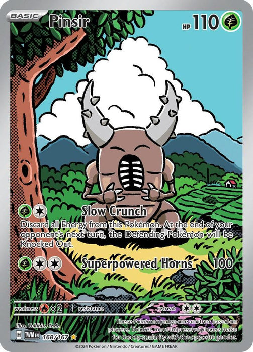 Pinsir - 168/167 (#168/167) (SV06: Twilight Masquerade) Near Mint Holofoil