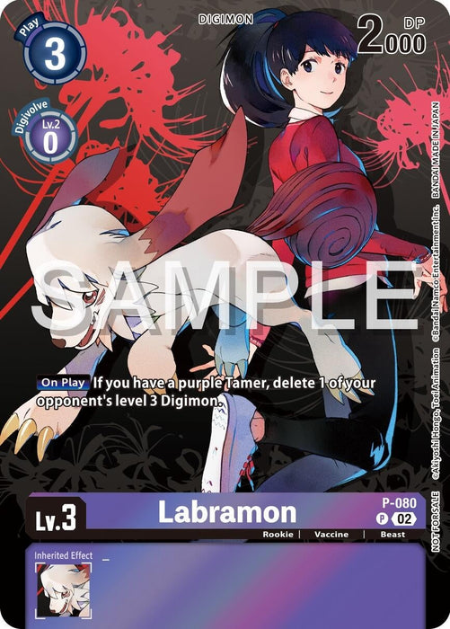 Image for Labramon - P-080 (Official Tournament Pack Vol.13) (P-080 P) - Digimon Card Game