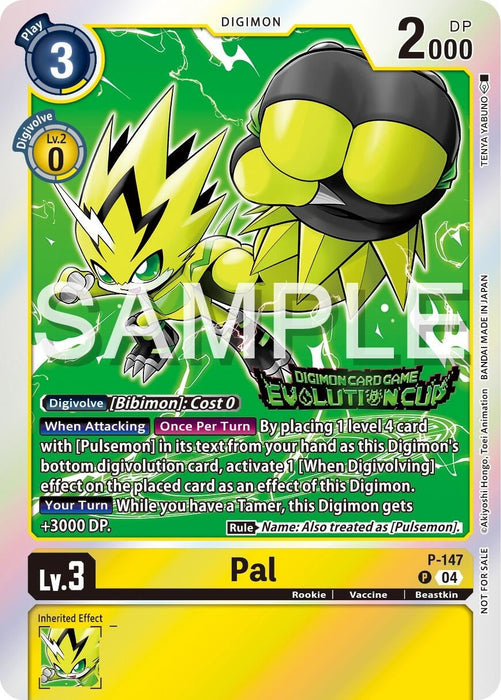 Image for Pal - P-147 (2024 Evolution Cup) (P-147 P) - Digimon Card Game
