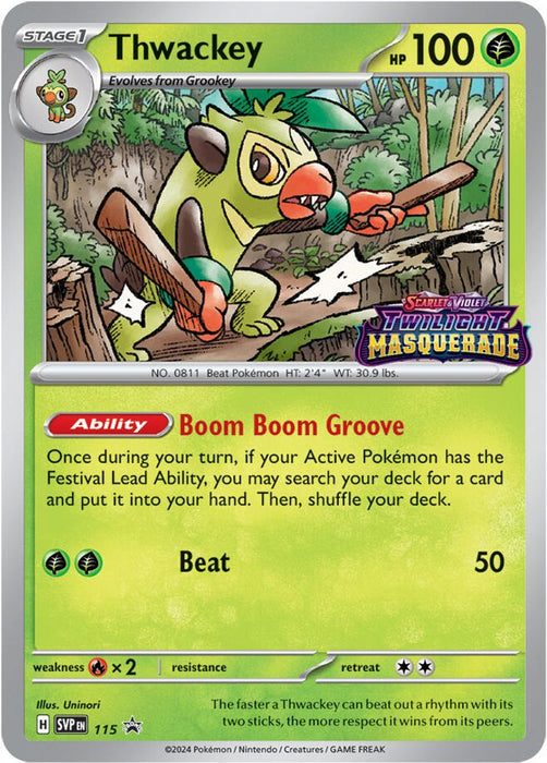 Thwackey - 115 (#115) (SV: Scarlet & Violet Promo Cards) Near Mint Holofoil
