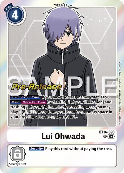 Lui Ohwada (#BT16-090 R) (Beginning Observer Pre-Release Cards)
