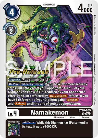 Namakemon (#BT16-055 U) (Beginning Observer Pre-Release Cards)