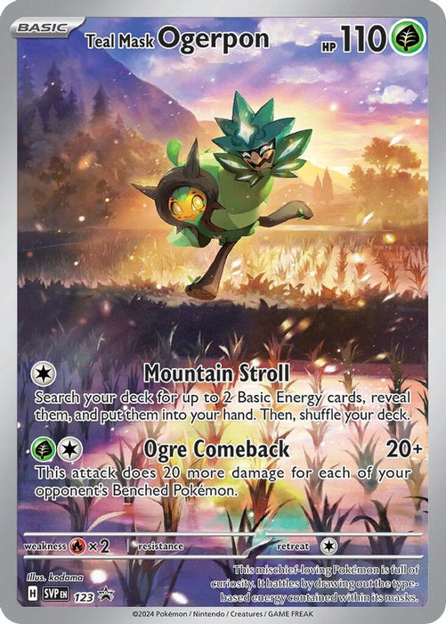 Teal Mask Ogerpon - 123 (#123) (SV: Scarlet & Violet Promo Cards) Near Mint Holofoil