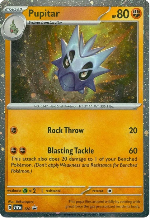 Pupitar - 120 (#120) (SV: Scarlet & Violet Promo Cards) Near Mint Holofoil