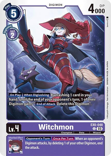 Image for Witchmon (EX6-048 C) - Digimon Card Game