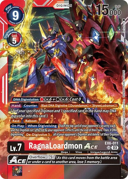Image for RagnaLoardmon ACE (EX6-011 SR) - Digimon Card Game