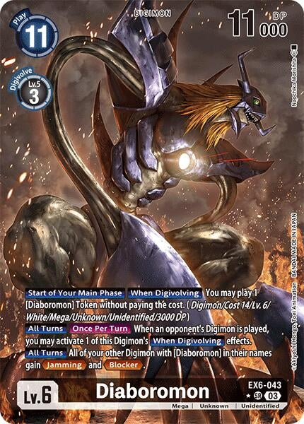Image for Diaboromon (Alternate Art) (EX6-043 SR) - Digimon Card Game