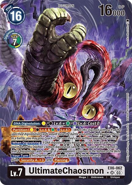 Image for UltimateChaosmon (Alternate Art) (EX6-062 SR) - Digimon Card Game