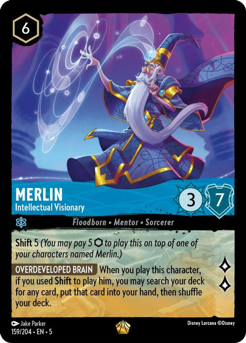 Merlin - Intellectual Visionary (#159/204) (Shimmering Skies)