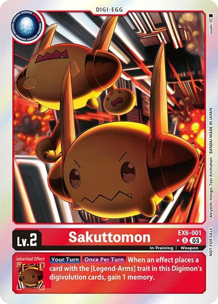 Image for Sakuttomon (Box Promotion Pack: Infernal Ascension) (EX6-001 U) - Digimon Card Game