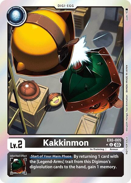 Image for Kakkinmon (Box Promotion Pack: Infernal Ascension) (EX6-005 U) - Digimon Card Game