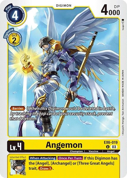 Image for Angemon (EX6-019 U) - Digimon Card Game