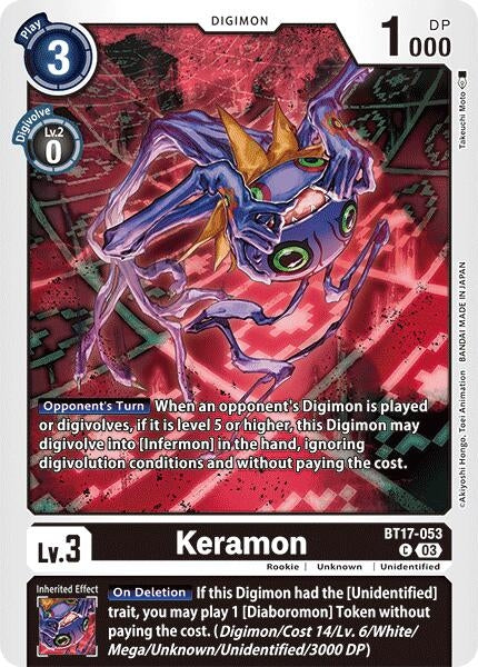 Image for Keramon (BT17-053 C) - Digimon Card Game