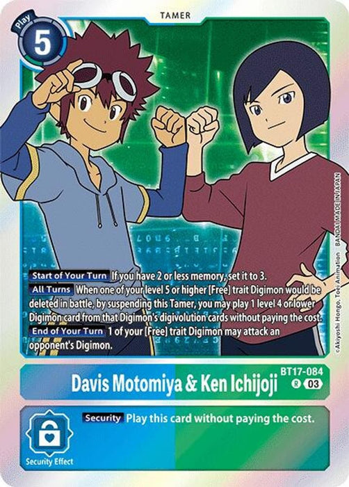 Davis Motomiya & Ken Ichijoji (#BT17-084 R) (Secret Crisis) Near Mint Foil