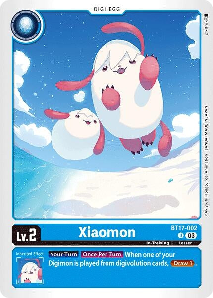 Image for Xiaomon (BT17-002 U) - Digimon Card Game