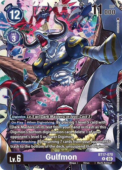 Gulfmon (#BT17-070 R) (Secret Crisis) Near Mint Foil