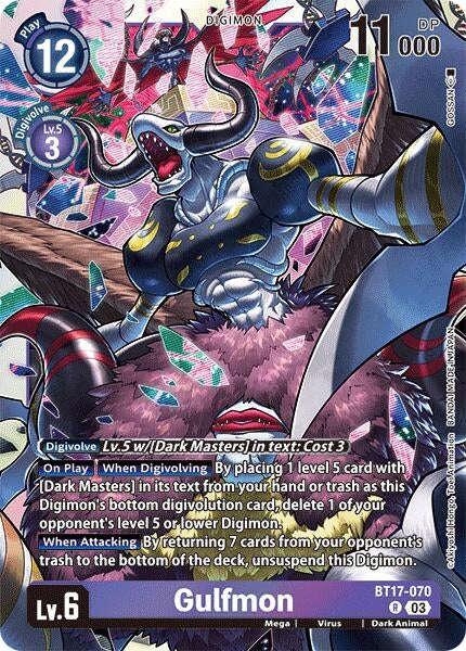 Image for Gulfmon (BT17-070 R) - Digimon Card Game
