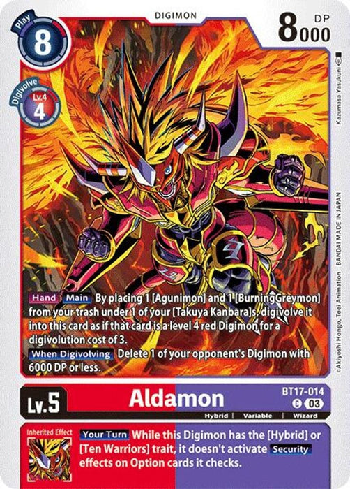 Aldamon (#BT17-014 C) (Secret Crisis) Near Mint