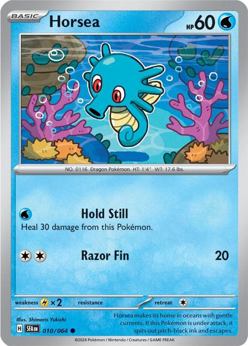 Horsea 010 064 (#010/064) (SV: Shrouded Fable) Near Mint Reverse Holofoil