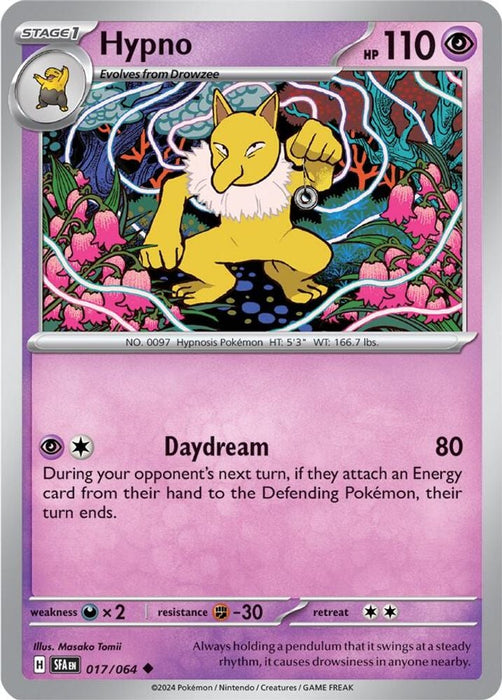 Hypno (#017/064) (SV: Shrouded Fable) Near Mint Reverse Holofoil