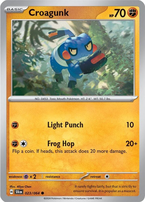Croagunk (#023/064) (SV: Shrouded Fable) Near Mint Reverse Holofoil