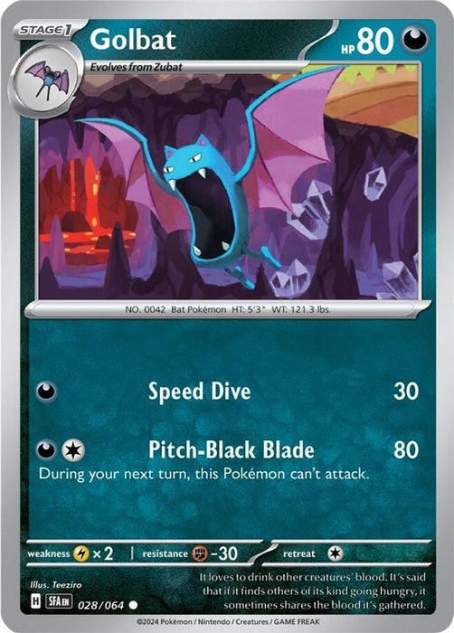 Golbat (#028/064) (SV: Shrouded Fable) Near Mint Reverse Holofoil