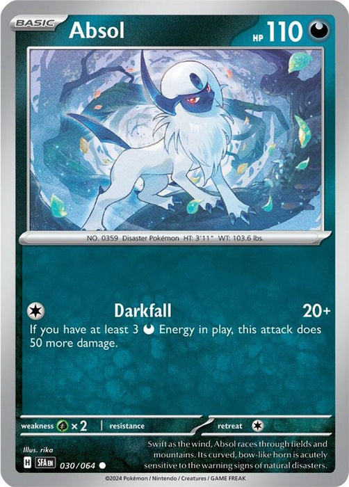 Absol (#030/064) (SV: Shrouded Fable) Near Mint Reverse Holofoil