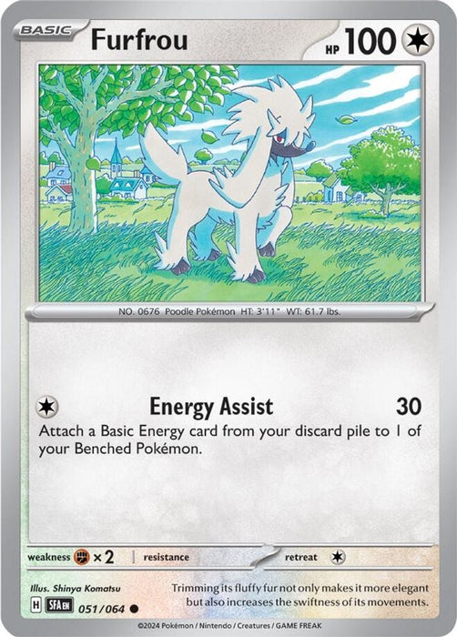 Furfrou (#051/064) (SV: Shrouded Fable) Near Mint Reverse Holofoil