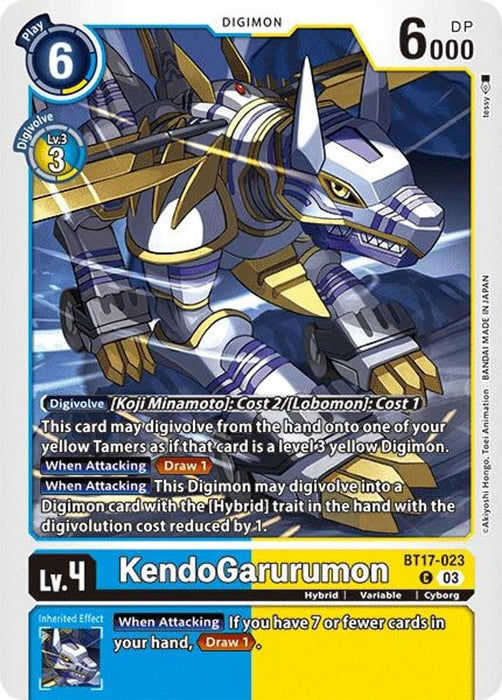 KendoGarurumon (#BT17-023 C) (Secret Crisis) Near Mint