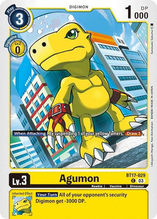 Agumon - BT17-029 (#BT17-029 C) (Secret Crisis) Near Mint