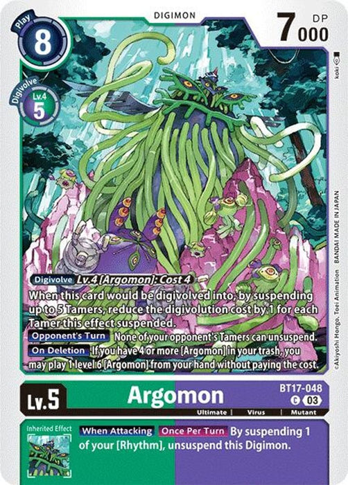 Argomon - BT17-048 (#BT17-048 C) (Secret Crisis) Near Mint