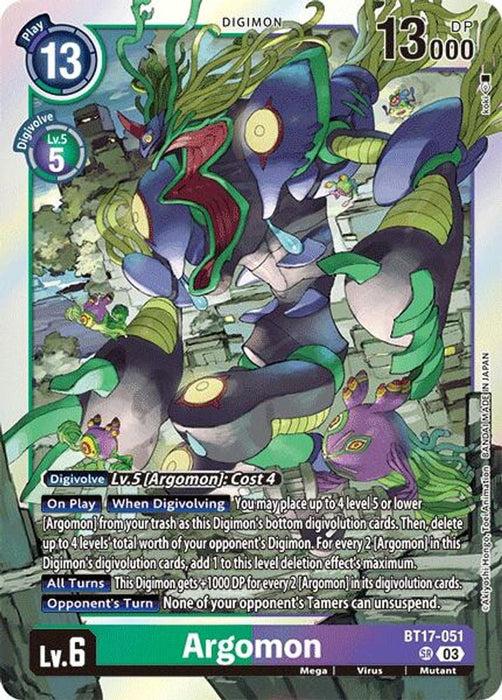 Argomon - BT17-051 (#BT17-051 SR) (Secret Crisis) Near Mint Foil