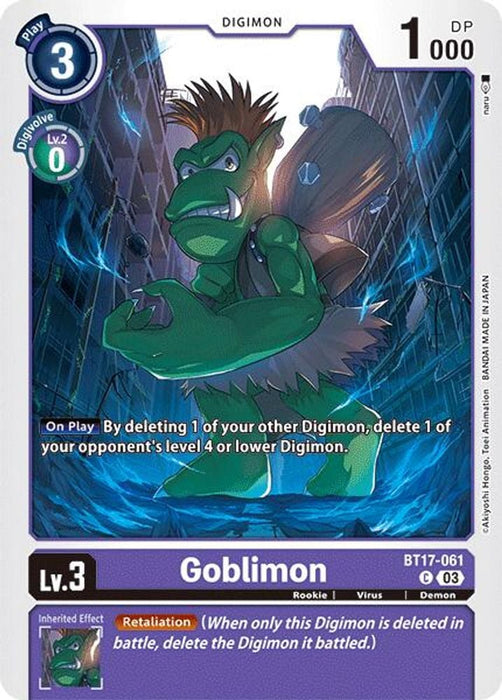 Goblimon (#BT17-061 C) (Secret Crisis) Near Mint