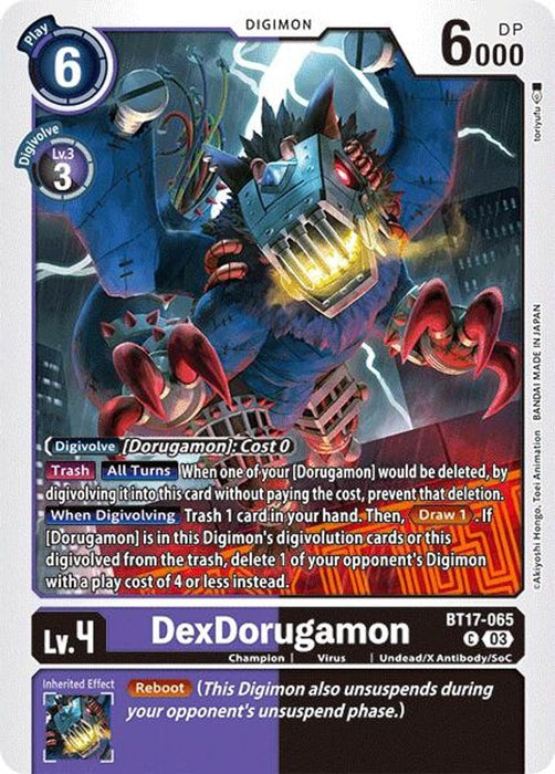 DexDorugamon (#BT17-065 C) (Secret Crisis) Near Mint