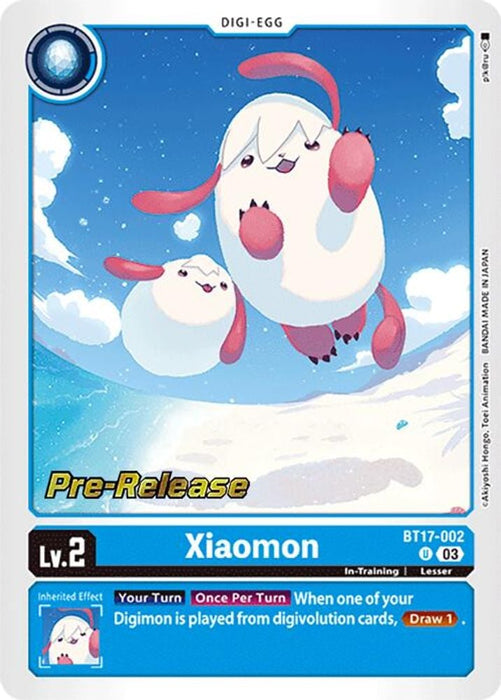 Xiaomon (#BT17-002 U) (Secret Crisis Pre-Release Cards) Near Mint Foil