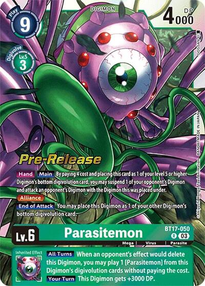 Parasitemon (#BT17-050 R) (Secret Crisis Pre-Release Cards)
