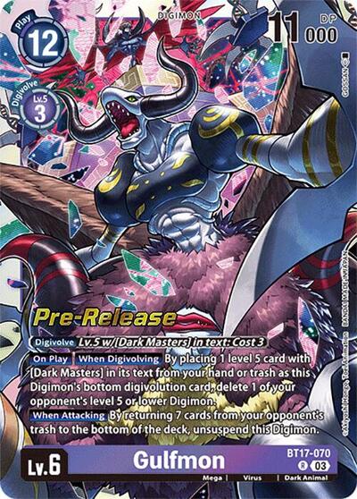 Gulfmon (#BT17-070 R) (Secret Crisis Pre-Release Cards)