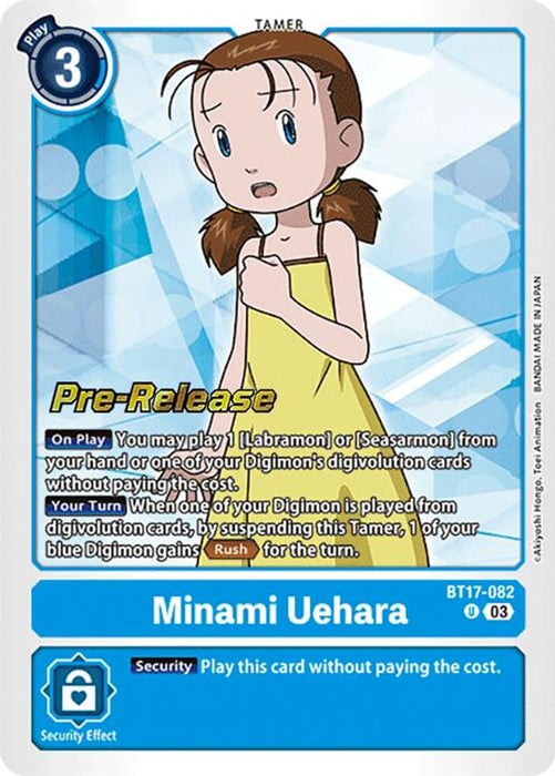 Minami Uehara (#BT17-082 U) (Secret Crisis Pre-Release Cards) Near Mint Foil