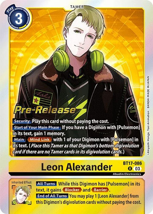 Leon Alexander (#BT17-086 R) (Secret Crisis Pre-Release Cards) Near Mint Foil