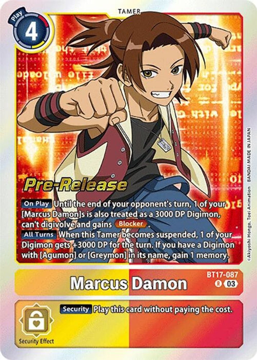 Marcus Damon (#BT17-087 R) (Secret Crisis Pre-Release Cards) Near Mint Foil