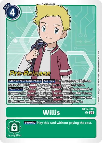 Willis (#BT17-088 U) (Secret Crisis Pre-Release Cards)